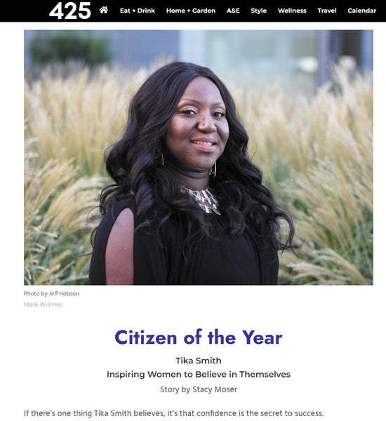 425magazine.com screenshot of Tika Smith as 2020 Citizen of the Year